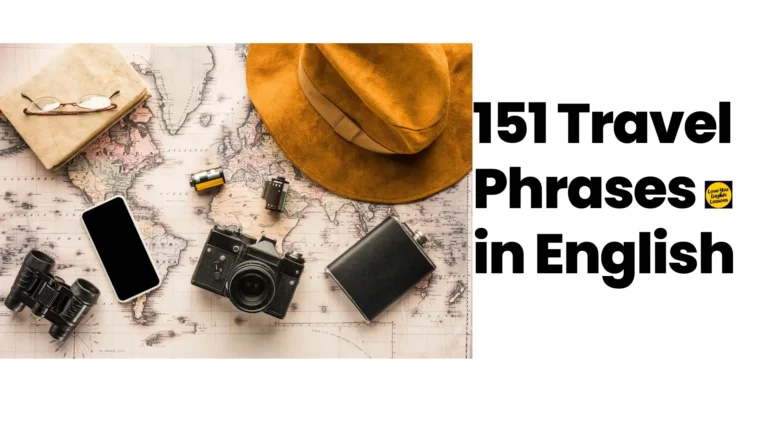 151 travel phrases in English