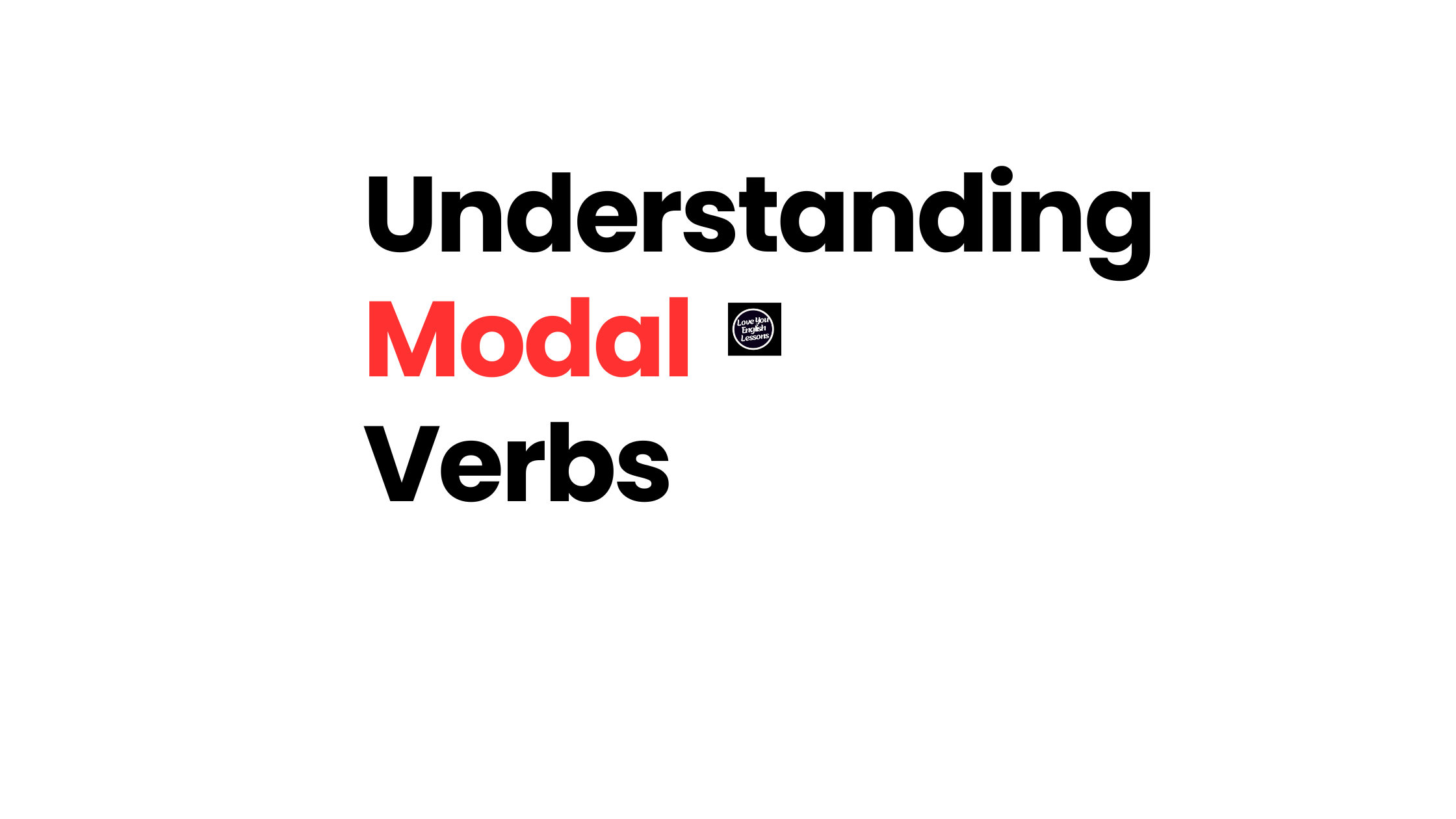 Understanding modal verbs
