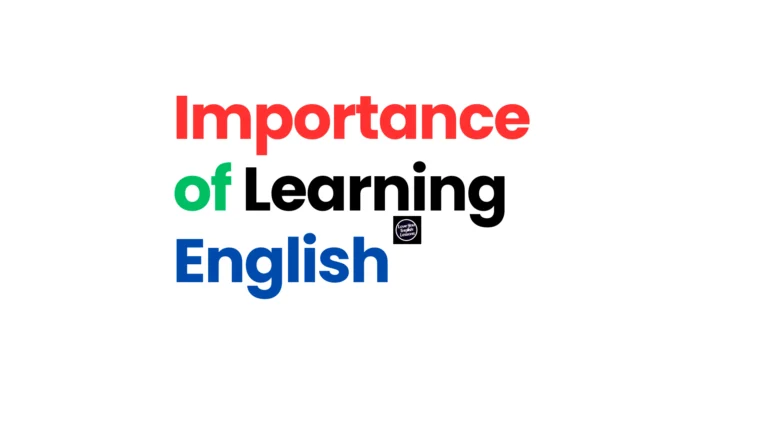 Importance of learning english
