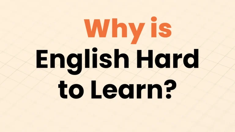 why is English hard to learn