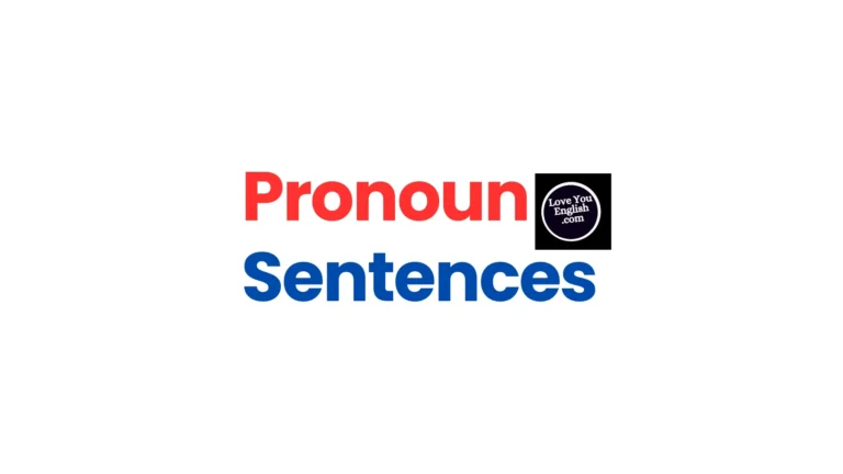 Sentences with pronouns