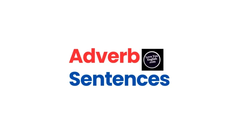 Adverb sentences example
