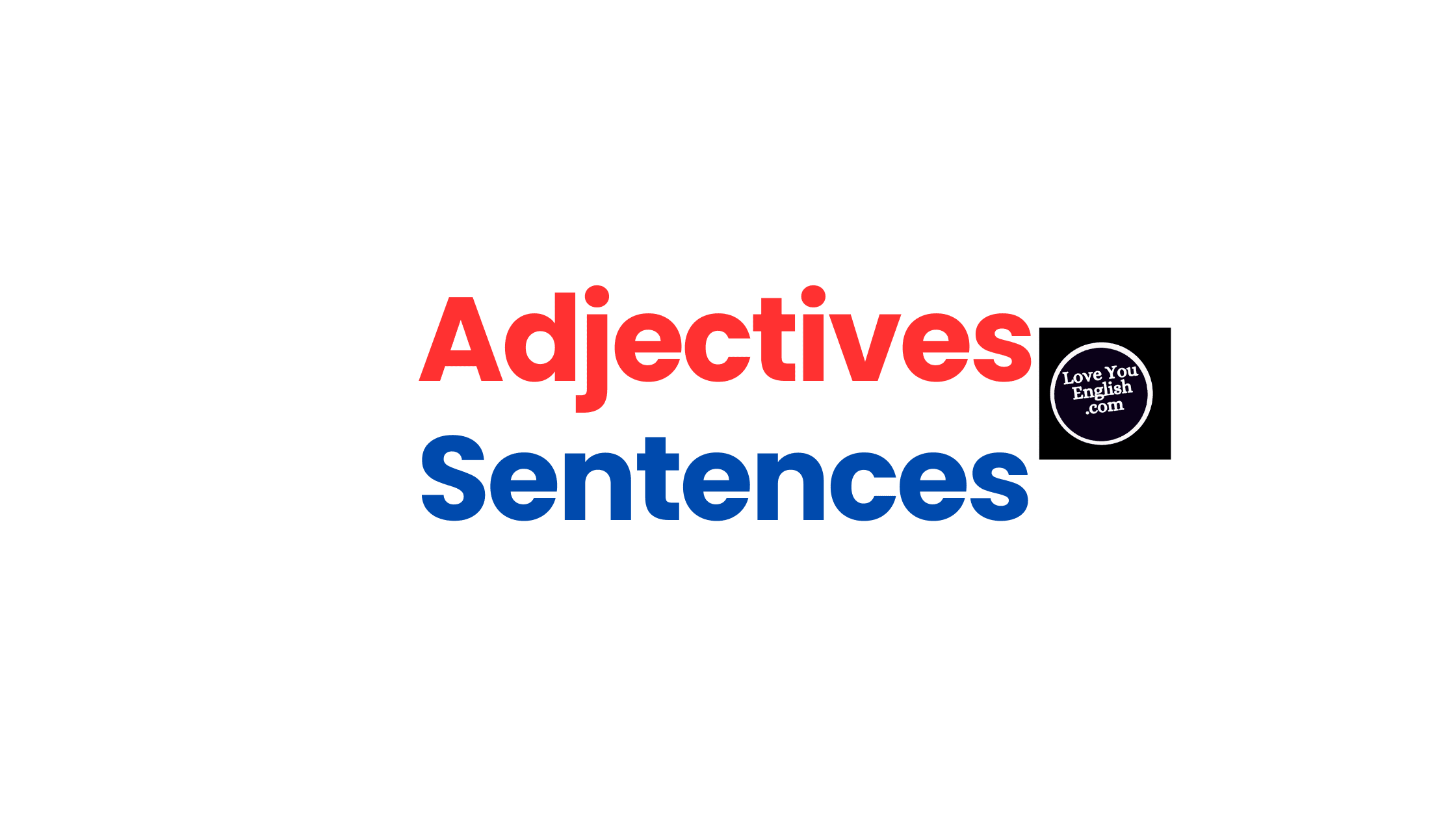 Sentences with adjectives