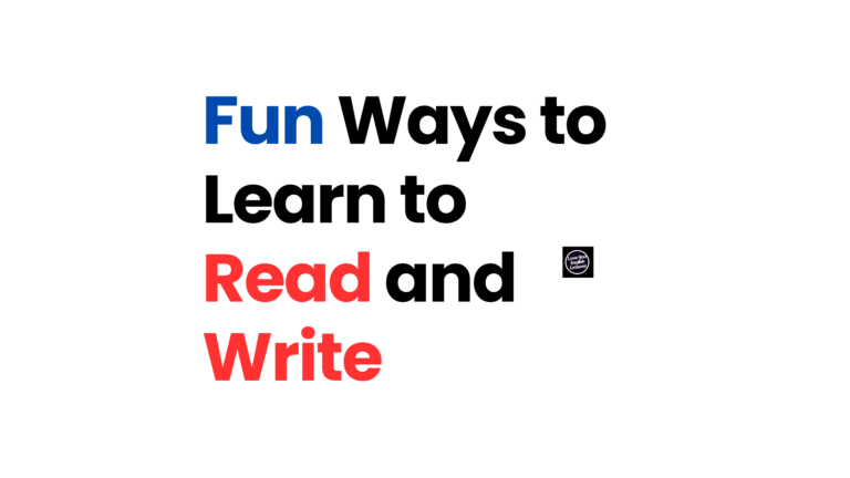 fun ways to learn to read and write