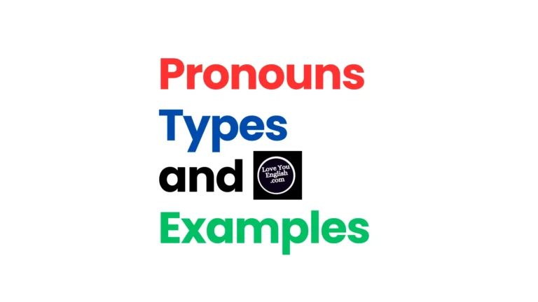 Pronouns definition types and examples