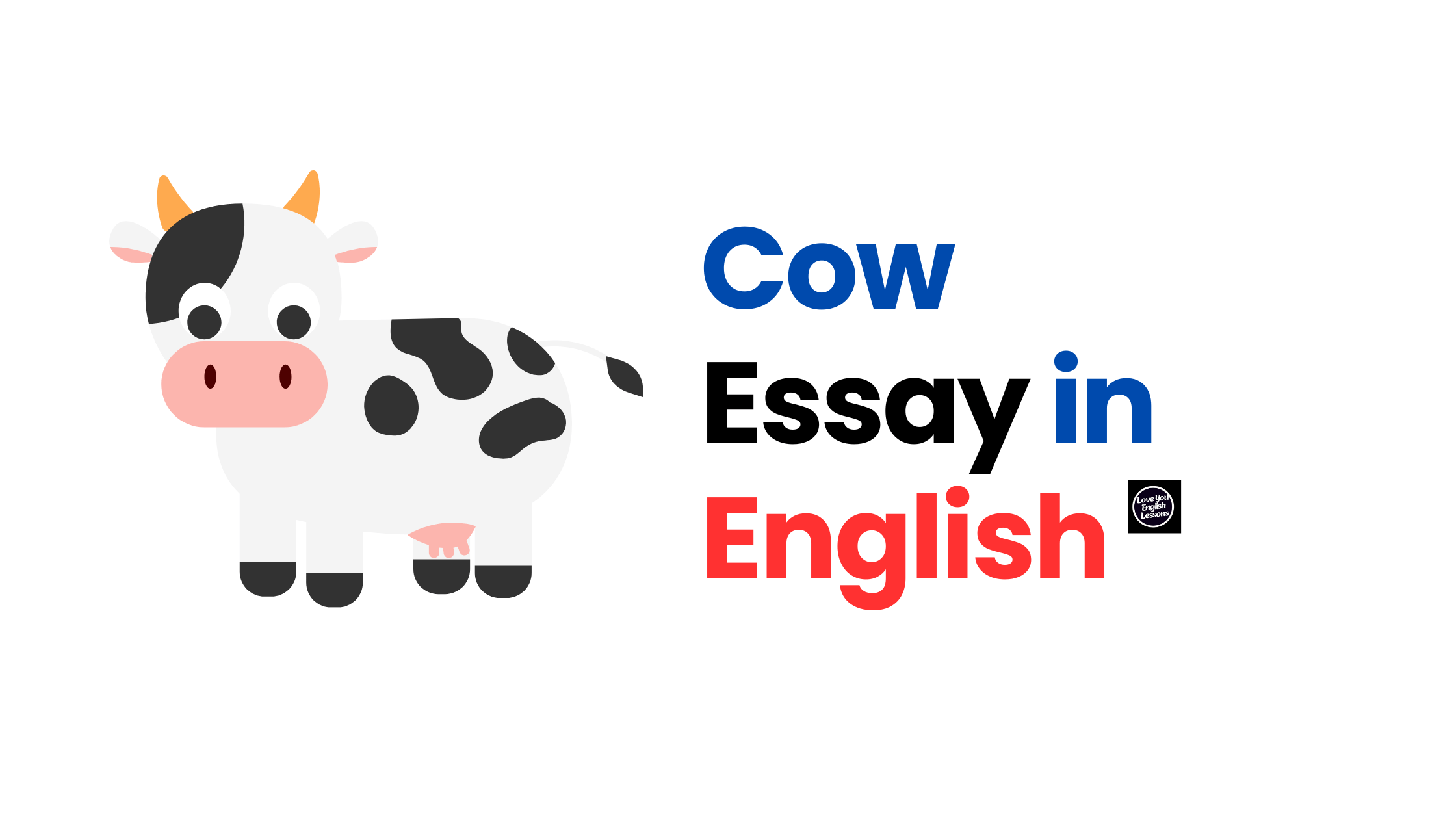 Essay about the cow in English