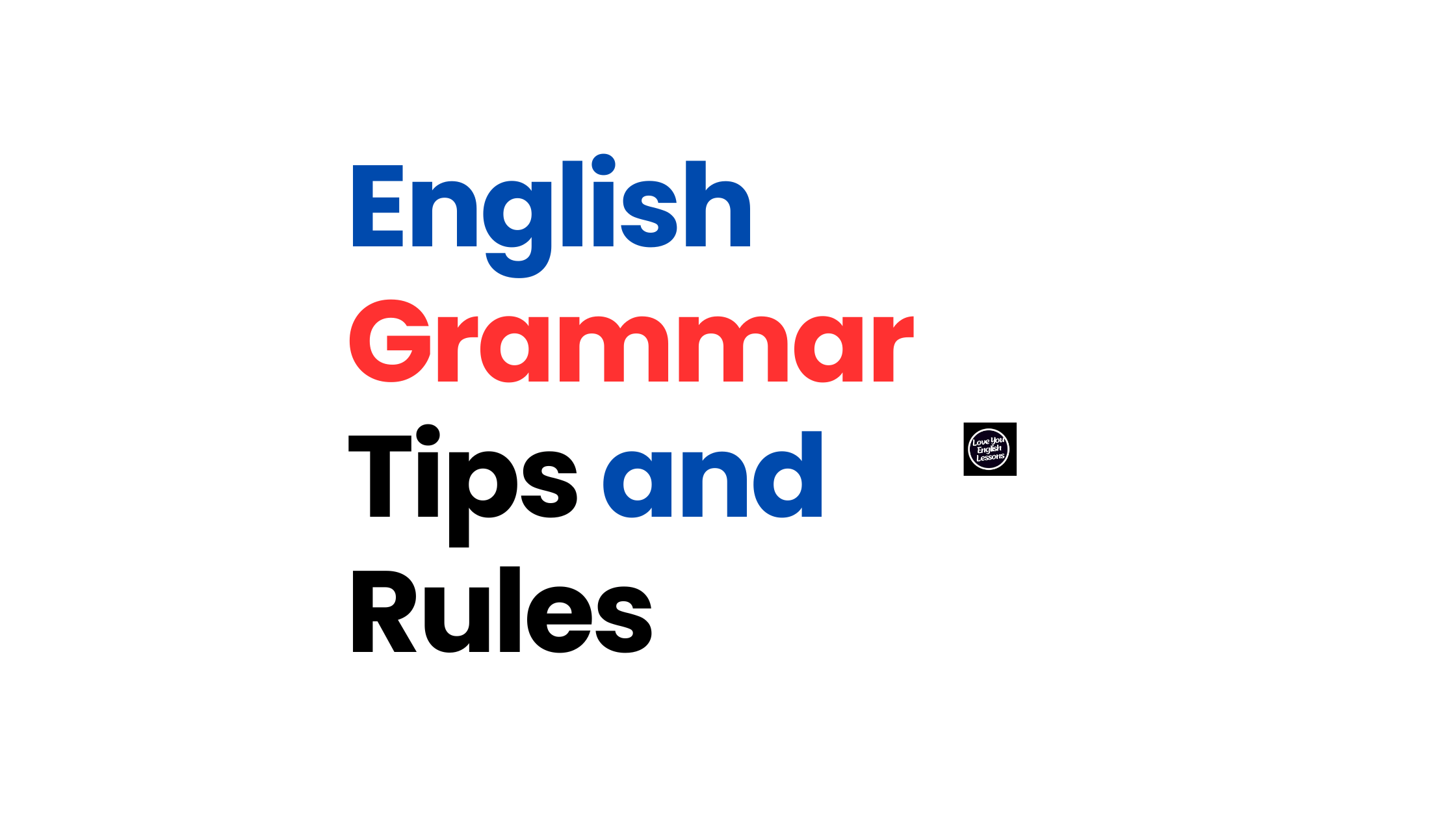 English grammar tips and rules