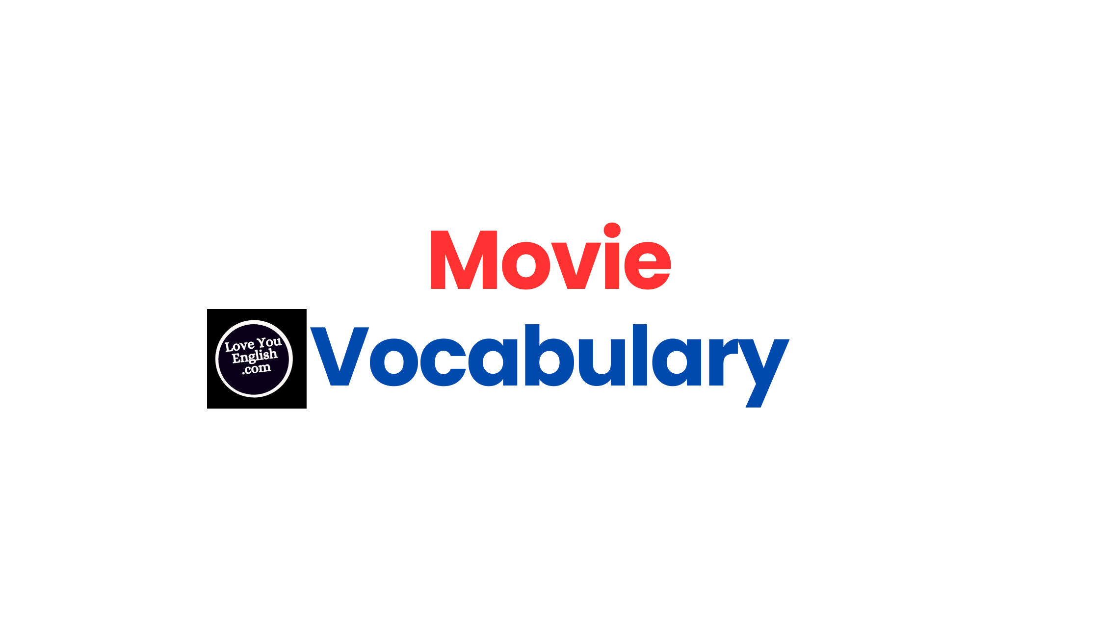 English movie vocabulary