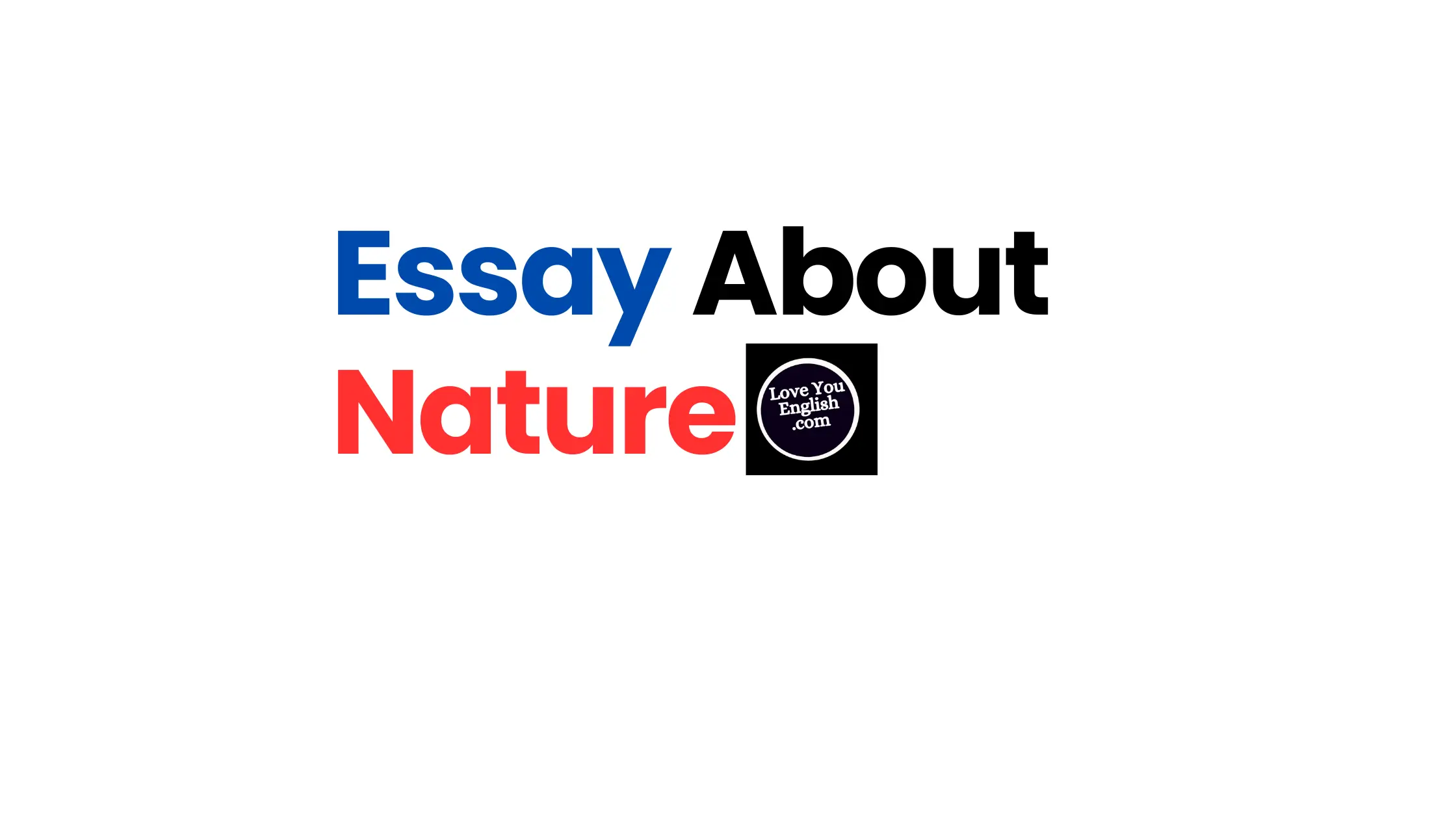 Essay about nature