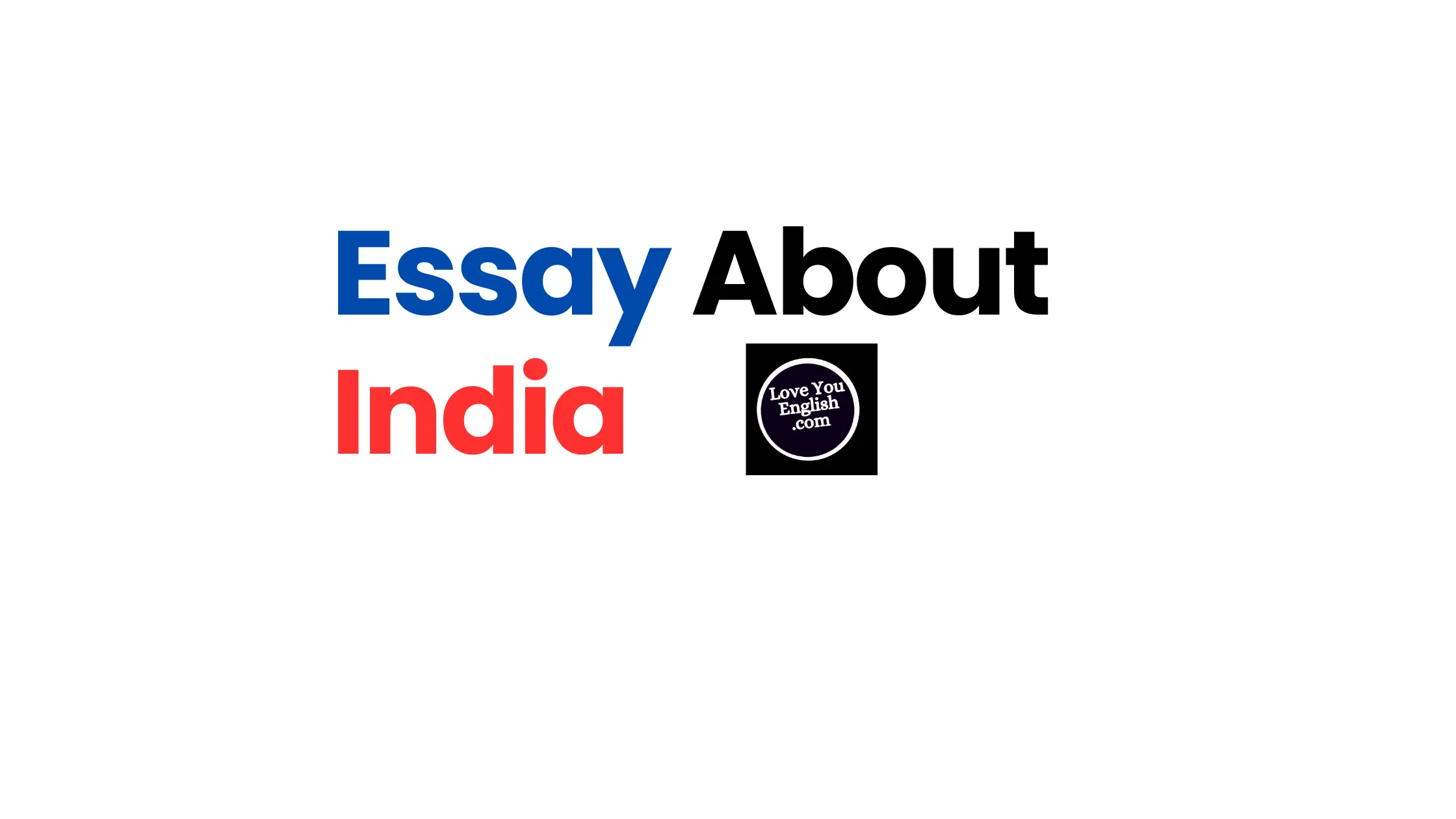 Essay about India