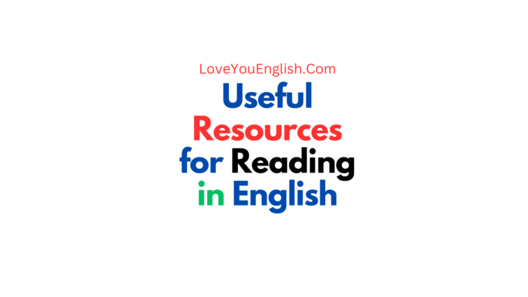 Useful Resources for Reading in English