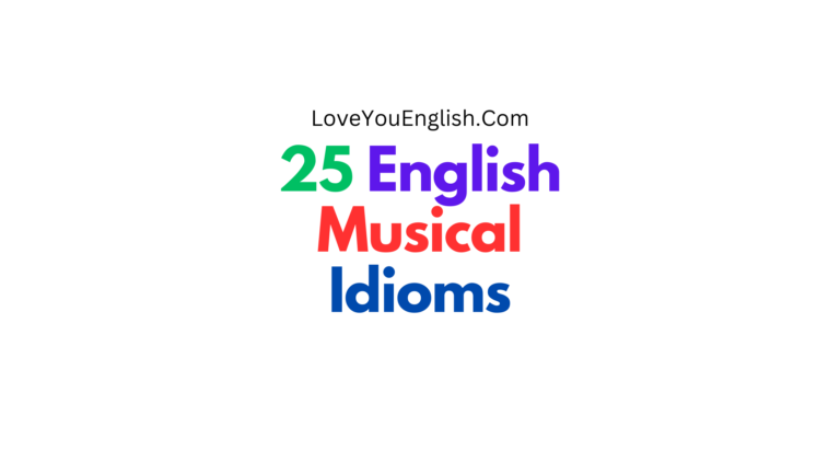 25 English Musical Idioms