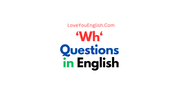 Wh Questions in English