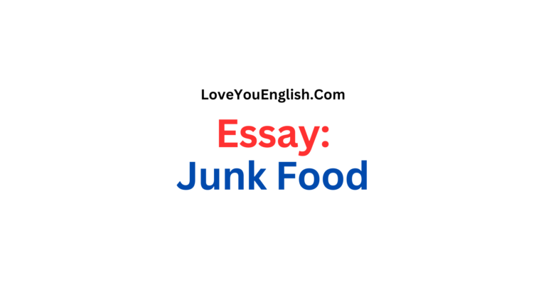 Essay About Junk Food for Students & Children