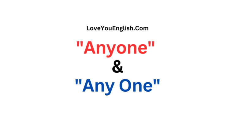Difference Between "Anyone" and "Any One"
