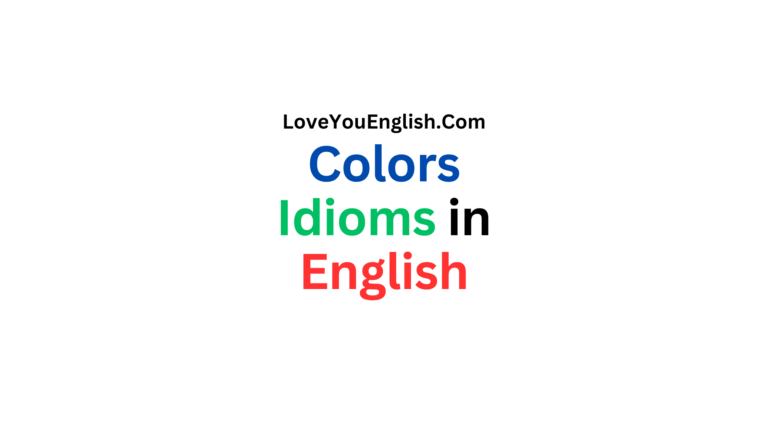 English Idioms Related to Colors