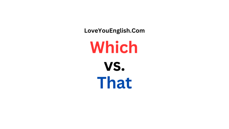 Difference Between "Which" and "That"