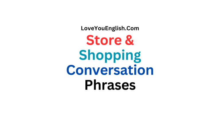 Essential Store and Shopping Conversation Phrases