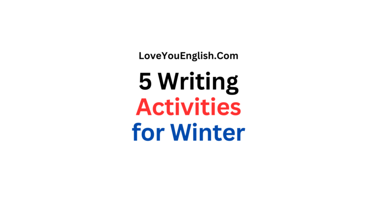 5 Writing Activities to Keep You Going Through the Winter