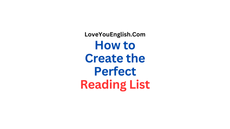 How to Create the Perfect Reading List