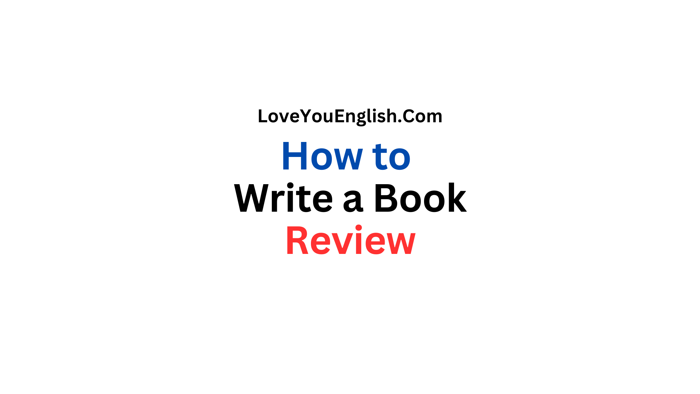 How to Write a Book Review