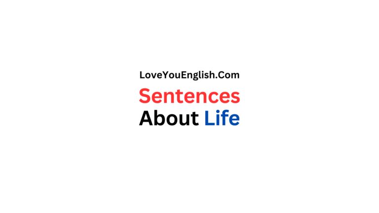 100 English Sentences About Life