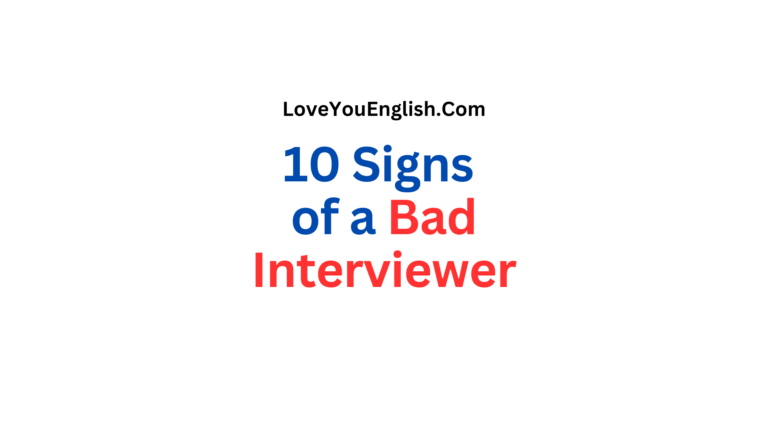 10 Signs of a Bad Interviewer: Red Flags in Your Job Search