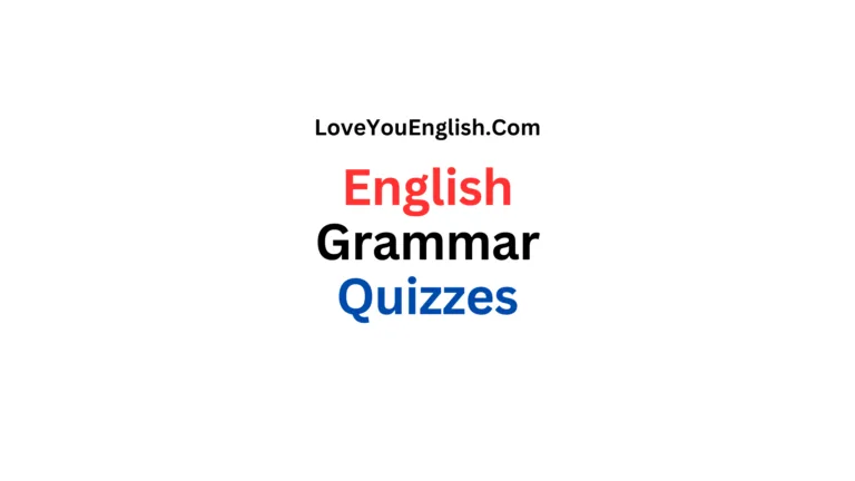 20 Grammar Challenge English Quizzes