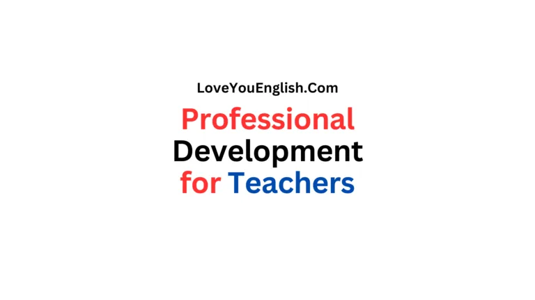 Professional Development for Teachers