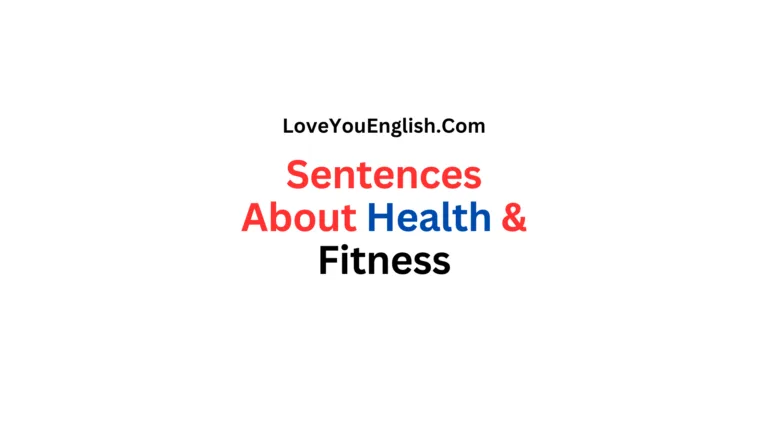 50 English Sentences About Health and Fitness