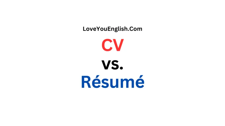 CV vs. Résumé: What's the Difference?