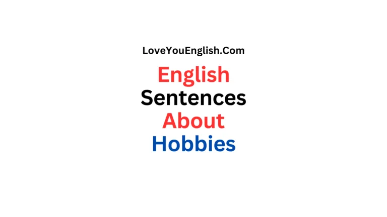 50 English Sentences for Talking About Hobbies: