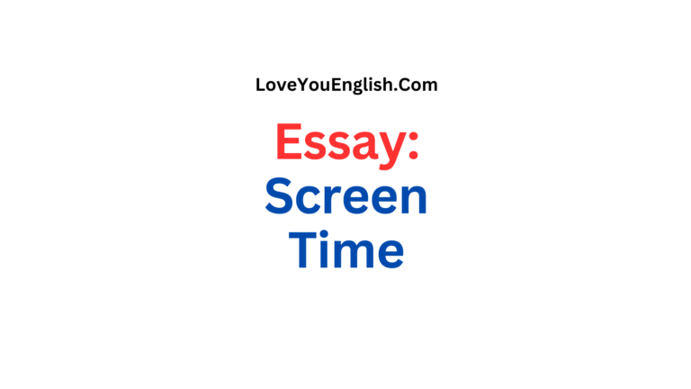 Essay About Screen Time: The Biggest Threat