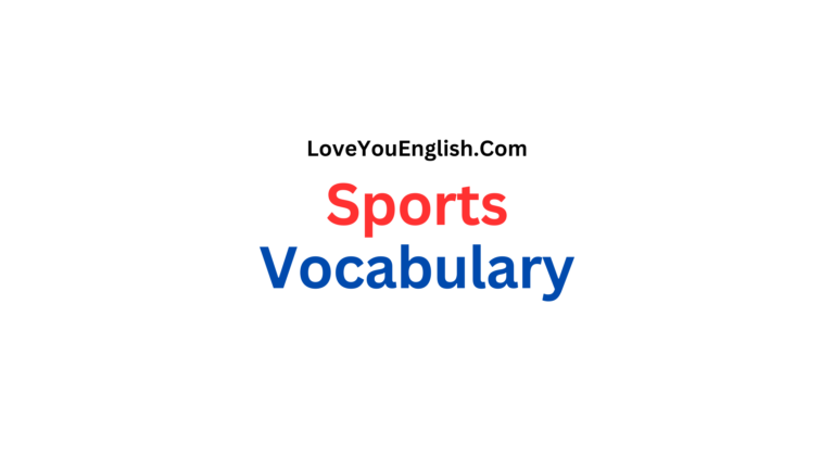 Sports Vocabulary in English