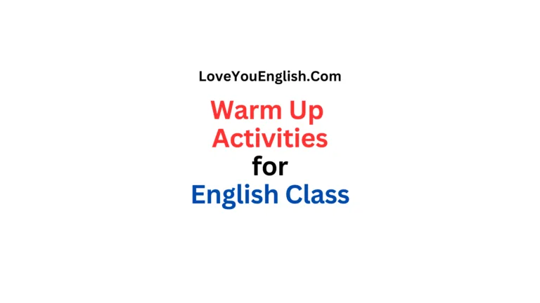 Warm-Up Activities for English Class: Engaging and Effective Strategies