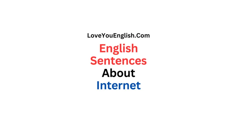 70 English Sentences About the Internet