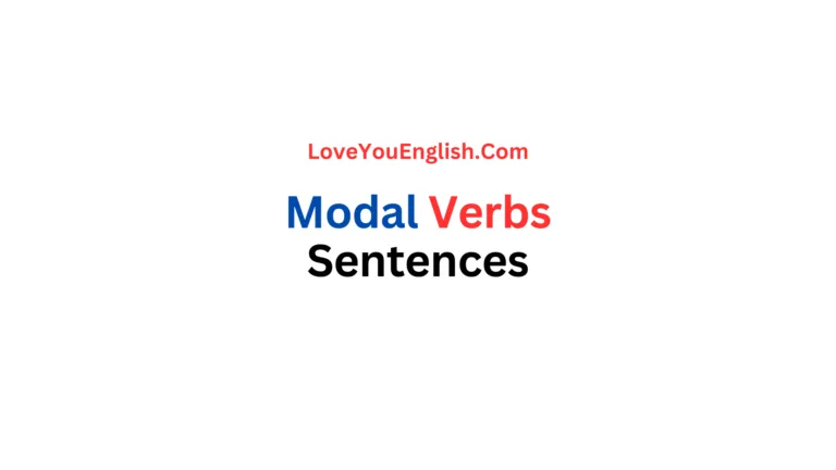 Modal Verbs Sentences