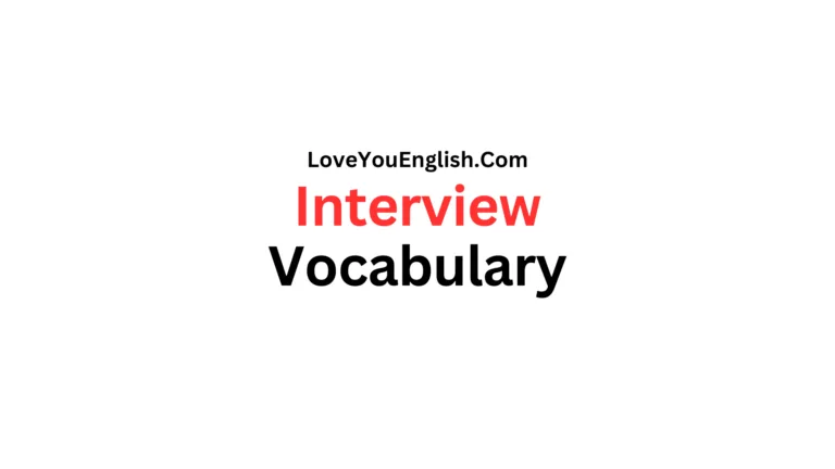 Mastering Interview Vocabulary Like A Pro