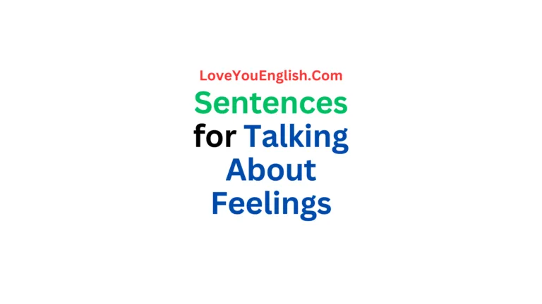 100 Sentences for Talking About Feelings