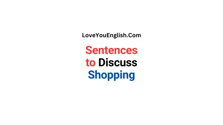 50 English Sentences to Discuss Shopping Experience