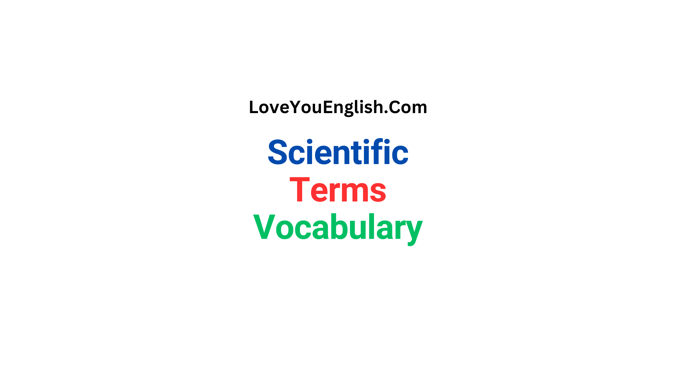 50 Essential Scientific Terms Vocabulary